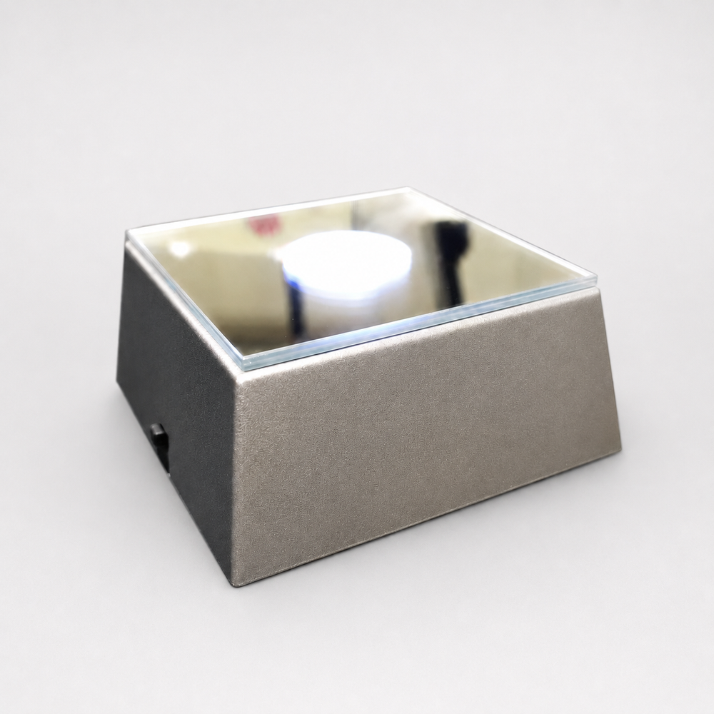 Square Silver LED Base